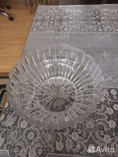 Ваза для фруктов хрусталь СССР