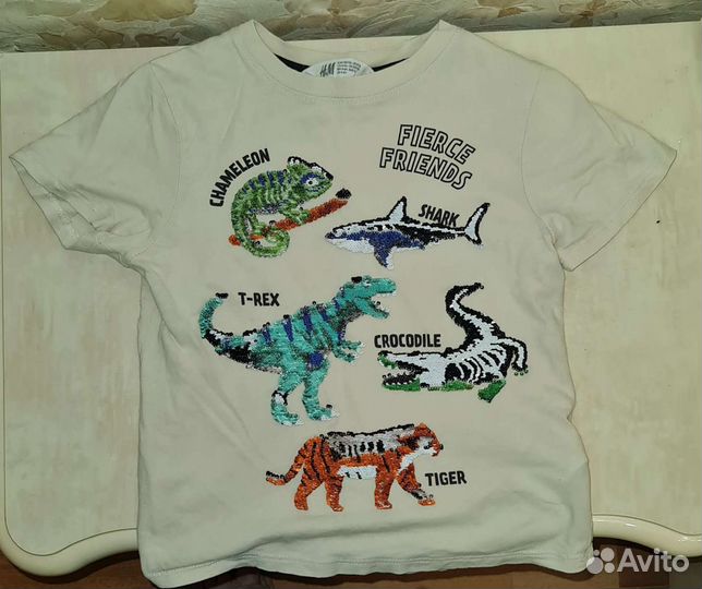 Набор футболка+майка+шорты H&M 110-116