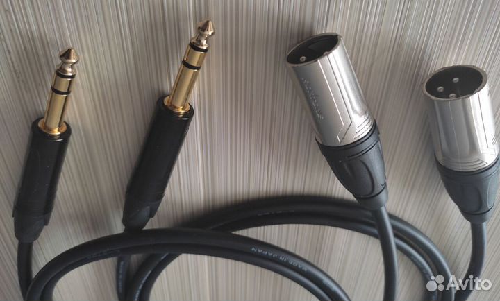 Балансные мониторные Jack TRS-XLR(m) Canare