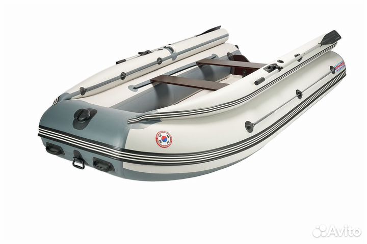 Лодка mishimo family lite 400 бело-серая