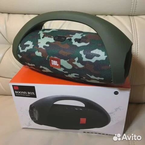 Большая JBL Boombox 34см беспроводная колонка хаки