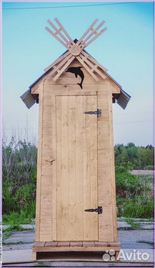 Уличный туалет деревянный WBS