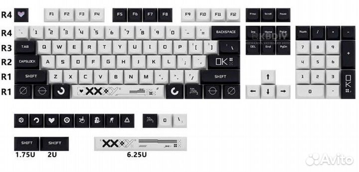 Кейкапы pbt xda