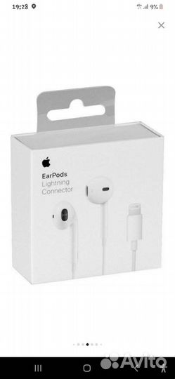 Наушники apple earpods lightning