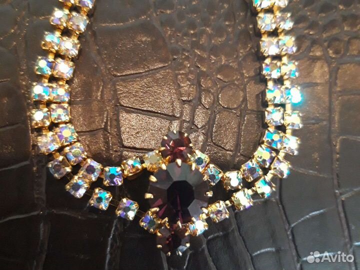 Браслет. Чехословакия. Аurora Borealis. Винтаж