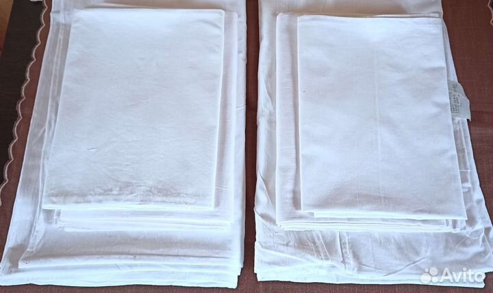 Комплекты постельного белого белья СССР