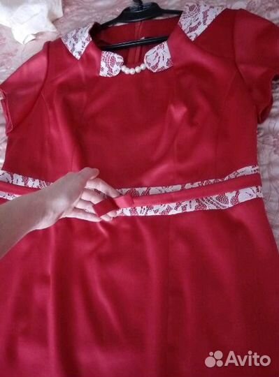 Праздничный новый костюм платье и жакет 50-52