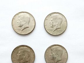 Монеты 50 центов США, 1966, 1967, 1968, 1969 гг