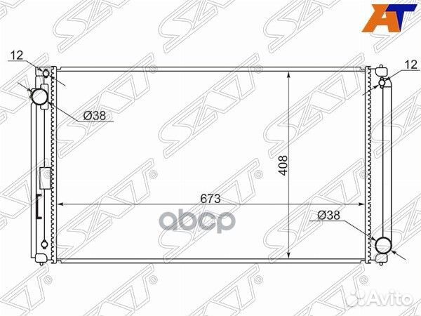 Радиатор Toyota Harrier (XU60) 13-20 / RAV4 (XA