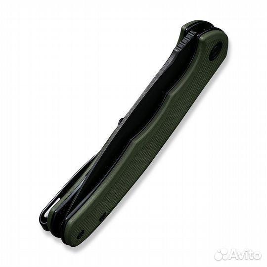 Складной нож civivi Mini Praxis D2 Steel Black Stonewashed OD Handle G10 Green