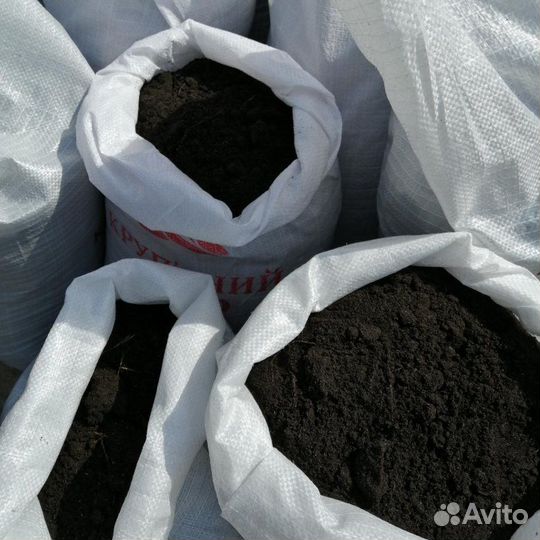 Перегной коровий в мешках