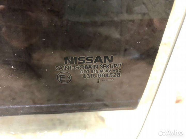 Стекло двери задней левой Nissan Tiida