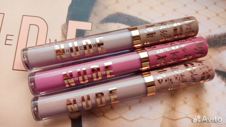 Водостойкая помада Нудовая новая