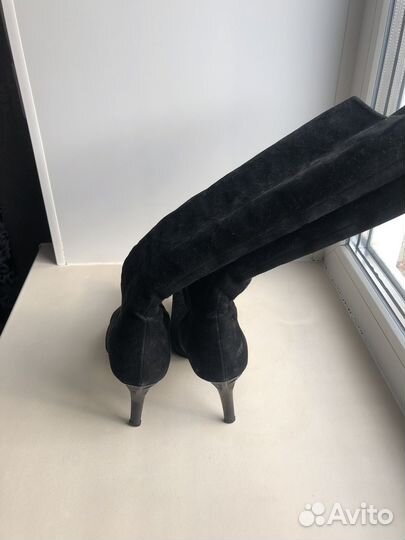 Сапоги женские из замши