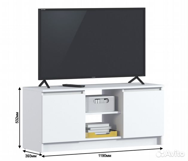 Тумба под тв белая