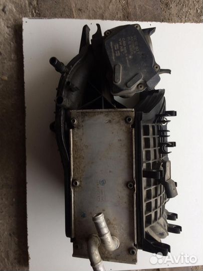 Впускной коллектор, дроссель, охладитель