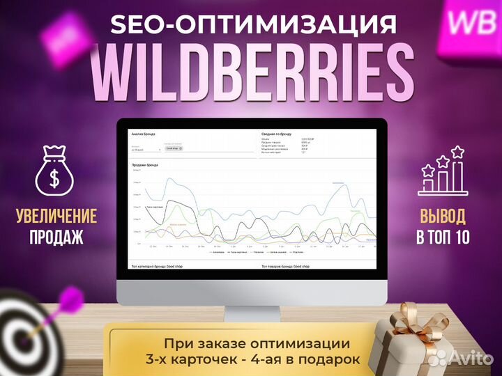 Seo оптимизация Wildberries продвижение Ozon