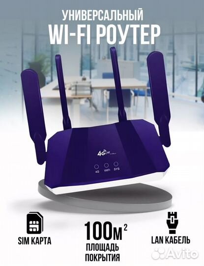 Wifi роутер 4g модем для sim