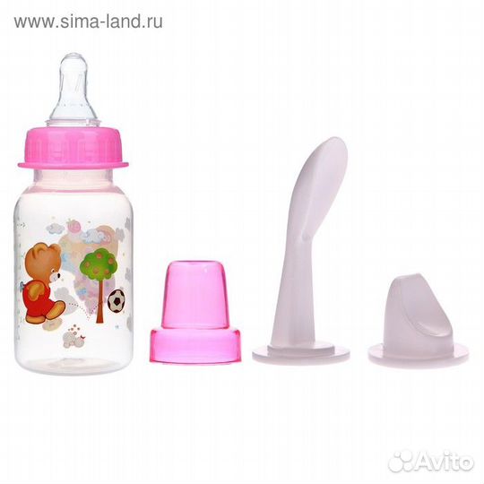 Бутылочка для кормления 125мл 3в1: