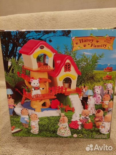 Новый Детский игрушечный домик Happy Family