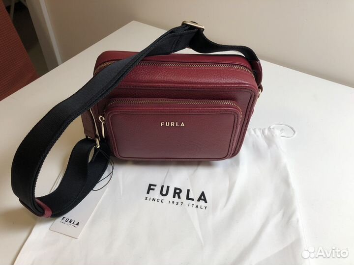 Сумка кроссбоди натуральная кожа новая furla