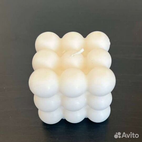 Свеча ароматическая ручной работы Bubble cube