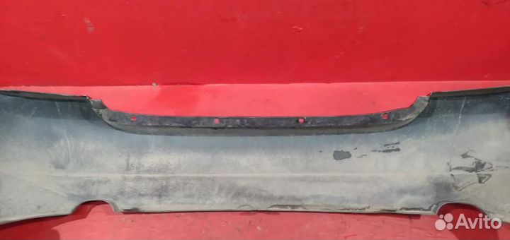 Калина седан бампер задний красный ваз 1118