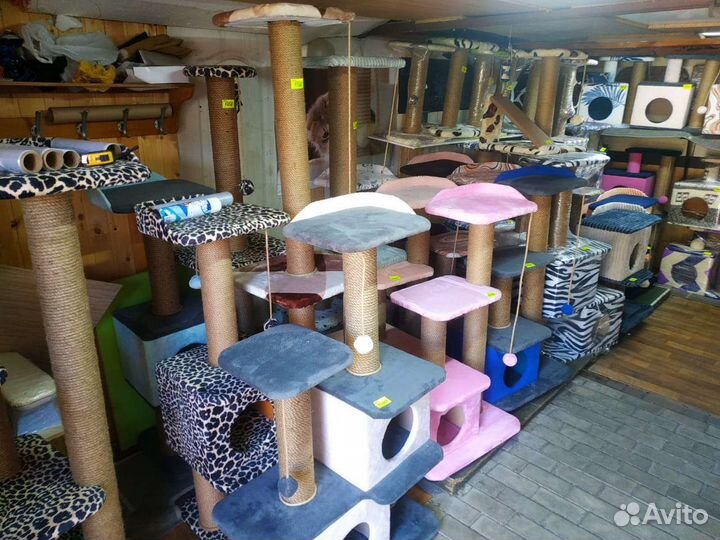 Домики для кошек, собак, когтеточки, лежаки. Новые