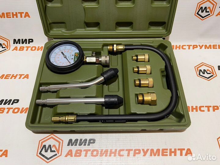 Компрессометр для бензиновых двигателей с насадкам