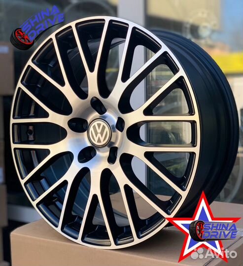 Диски VAG VW R18 5x112 Black Groove Gloss