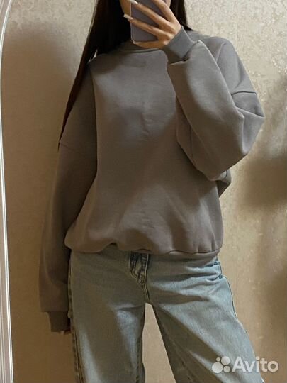 Свитшот серый xonas