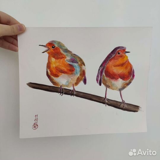 Акварель с животными