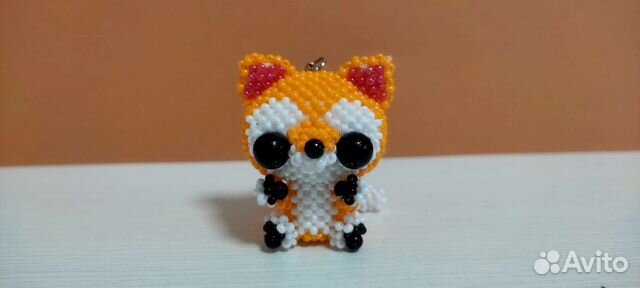 Амигуруми из бисера Лисичка