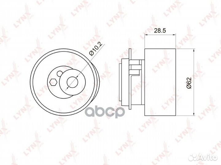 Ролик натяжной ремня грм PB1046 lynxauto