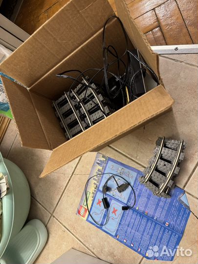 Lego рельсы + поезд