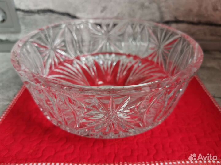 Ваза для фруктов хрусталь