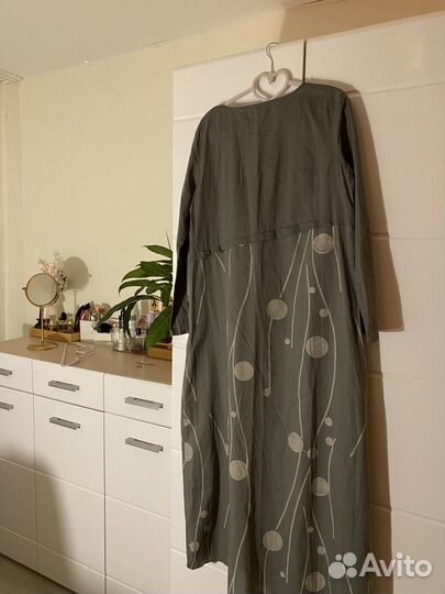 Платье летнее длинное женское лёгкое с рукавами