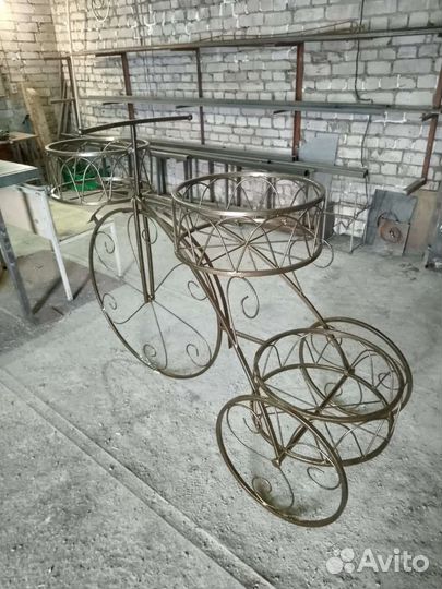 Подставка для цветов велосипед