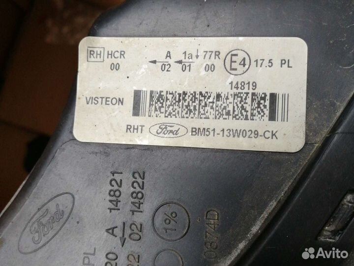 Фара на форд фокус 3