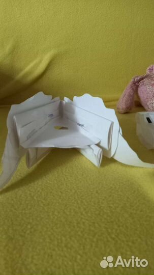 Дракон на руку из бумаги