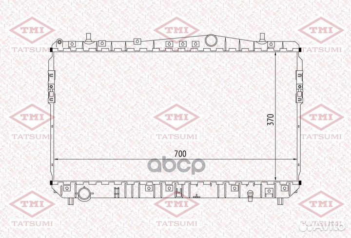 Радиатор системы охлаждения TGA1007 tatsumi