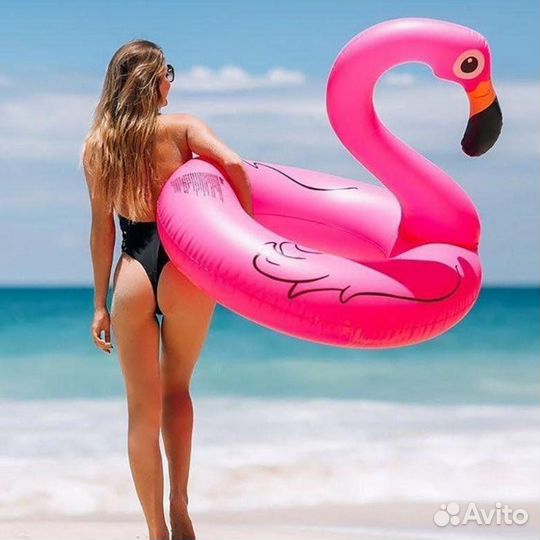 Надувной круг фламинго (90 см)