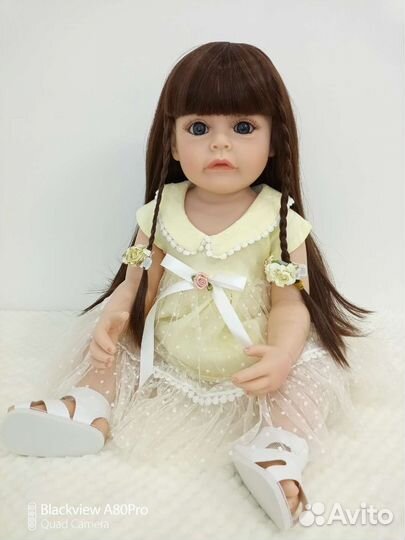 Кукла Реборн Сью-Сью, полностью силиконовая