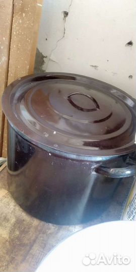 Кастрюля эмалированная, СССР,48 литров