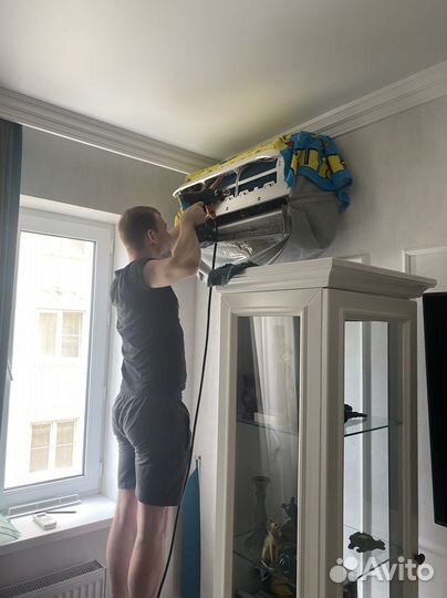 Чтстка сплит систем,заправка кондиционера,ремонт