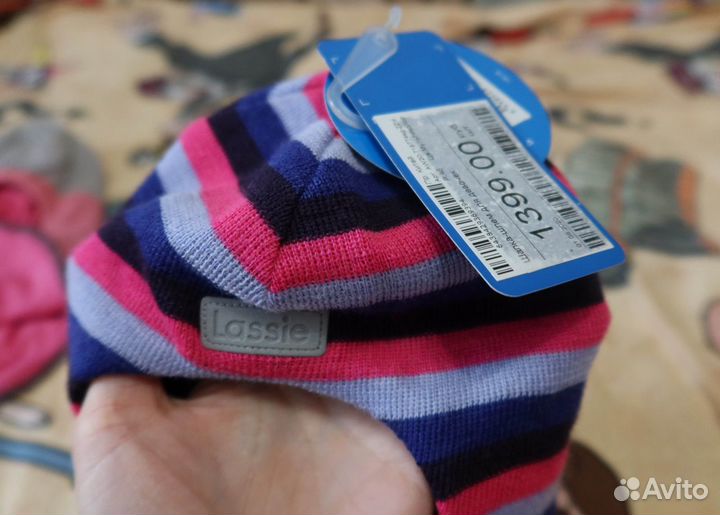 Шапка-шлем lassie для девочки размер 48