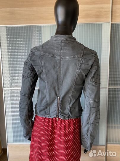 Джинсовая куртка в байкерском стиле L yokosuka