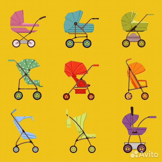 Детские коляски на запчасти в дар