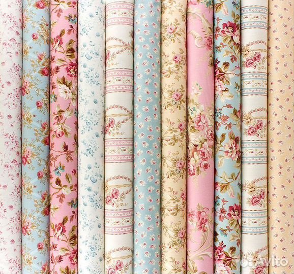 Хлопок, лён (США, Корея ) для пэчворка, квилта