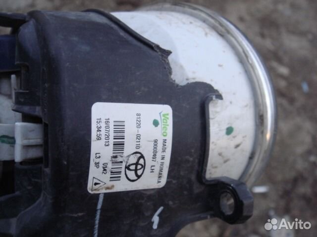 Тойота Королла Фара противотуманная Левая 2013-нв